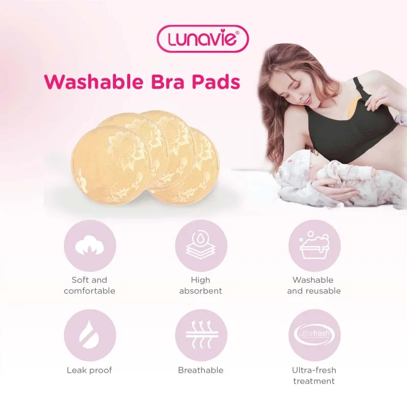 Lunavie Washable Bra Pads