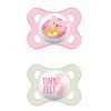 MAM Pacifier Original 0-2M PINK TIGER & TINY FEET