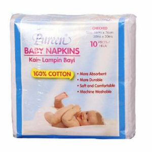 Pureen Baby Napkin CHECKED