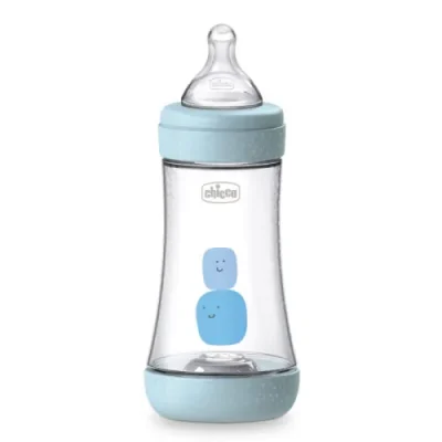 Chicco Perfect 5 Feeding Bottle 240ml BLUE