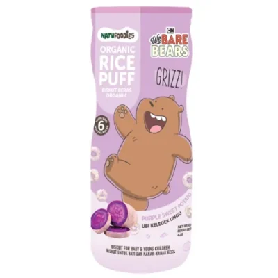 Natufoodies Organic Rice Puff PURPLE SWEET POTATO