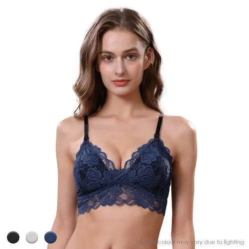 Shapee Lacey Nursing Bralette MIDNIGHT BLUE