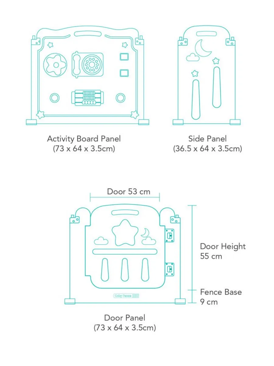 Coby Haus Foldable Fence Descriptions