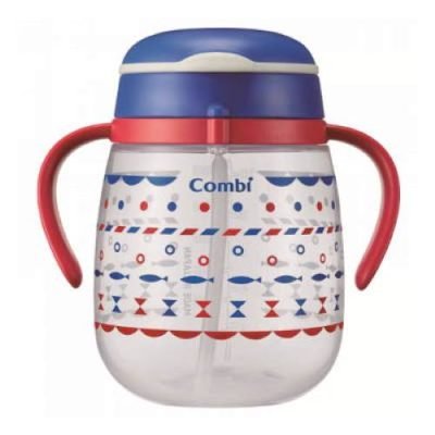 Combi LakuMug First Straw 340ml BLUE