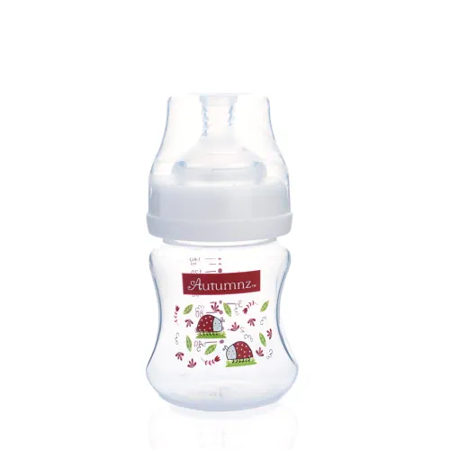 Autumnz PP Wide-Neck Feeding Bottle 120ml PLAIN RED LADYBIRD