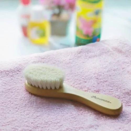 Autumnz Wooden Baby Hair Brush