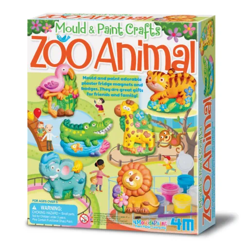 4M Zoo Animal Mount & Paint Craft