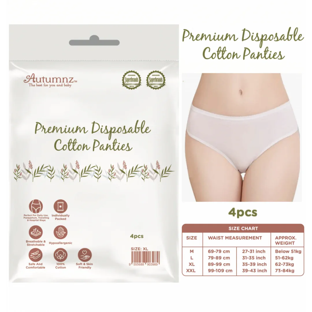 Autumnz Disposable Cotton Panties 4pcs