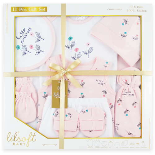 Lilsoft Baby 11cs Gift Set - PINK - WM316032