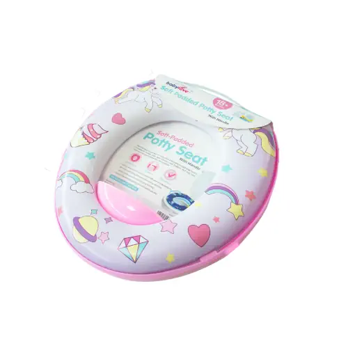 Babylove Soft Padded Potty Seat PINK UNICORN