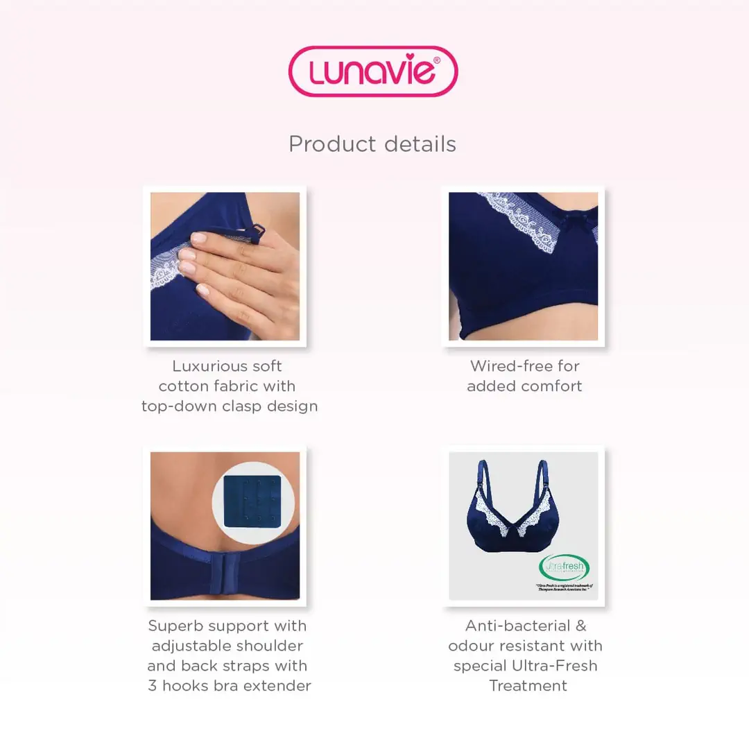 Lunavie Sheer Comfort Nursing Bra