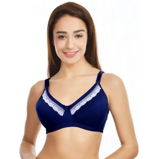 Lunavie Sheer Comfort Nursing Bra NAVY 1