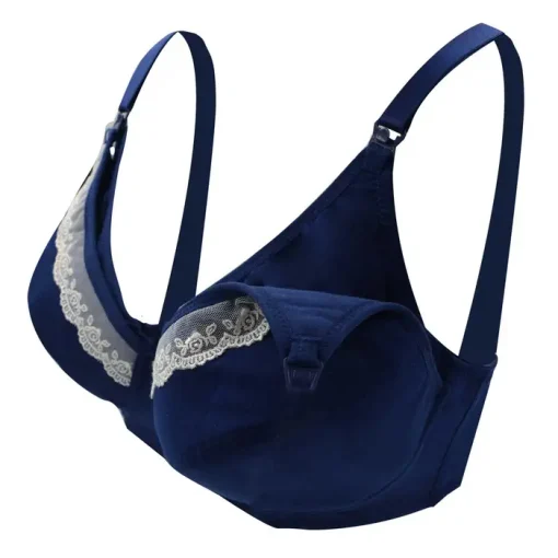 Lunavie Sheer Comfort Nursing Bra NAVY