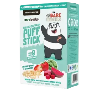 Natufoodies Organic Puff Sticks Multigrain Puff Stick Beetroot Spinach & Strawberry