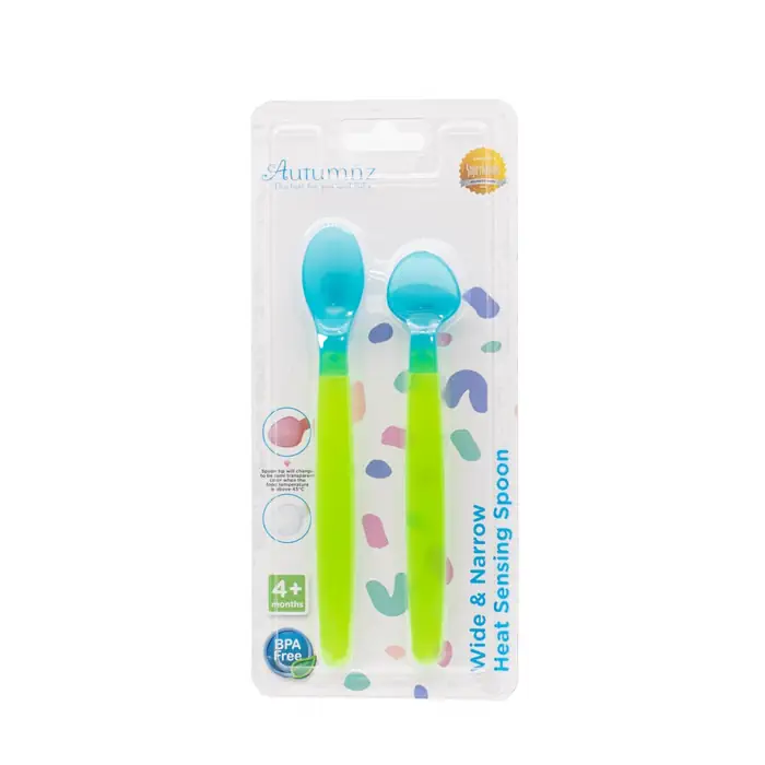 Autumnz Wide & Narrow Heat Sensing Spoon BLUE