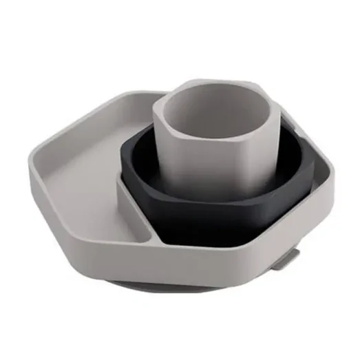 He Or She Toddler Feeding Set GREY