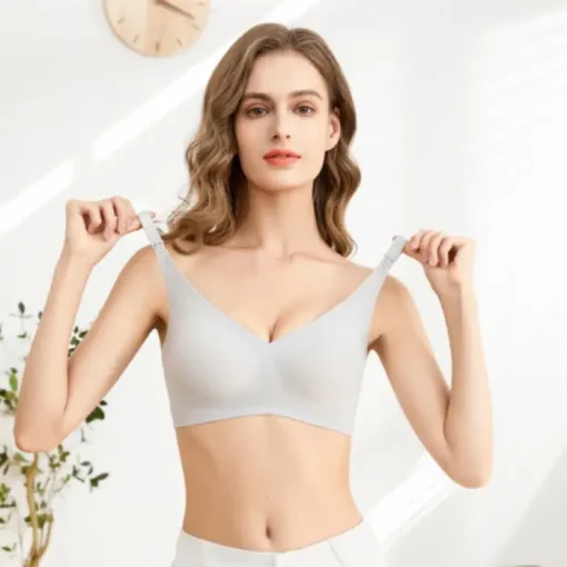 Autumnz Jessy Seamless Maternity & Nursing Bra GREY