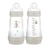 MAM Easy Start Anti-Colic Bottle 260ml TWIN MATT GREY