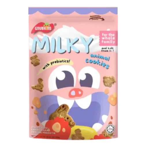 Gnubkins Animal Cookies With PRebiotics MILKY