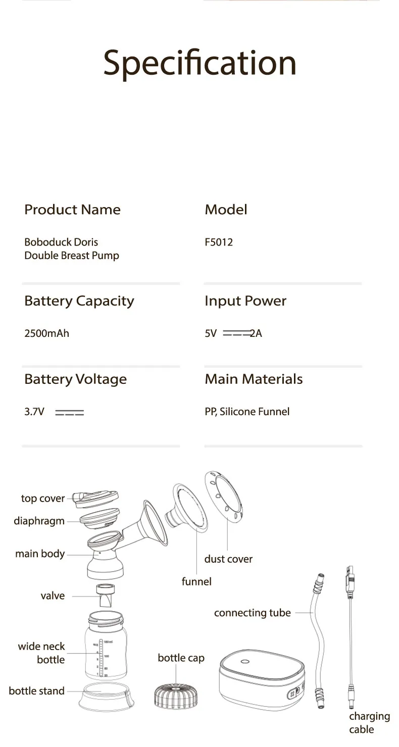 Boboduck Doris Electric Double Breast Pump