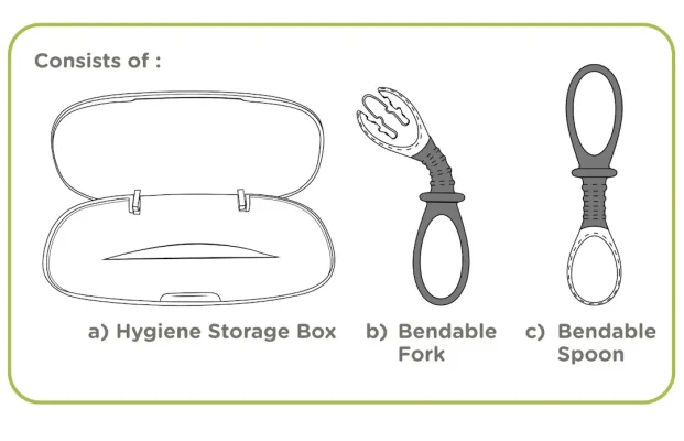 Autumnz Bendable Spoon & Fork Set