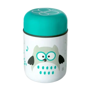 Bbluv Food Insulated Food Container With Bowl & Spoon AQUA OWL