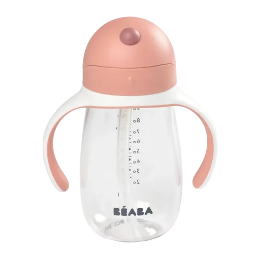 Beaba Straw Cup 10oz PINK