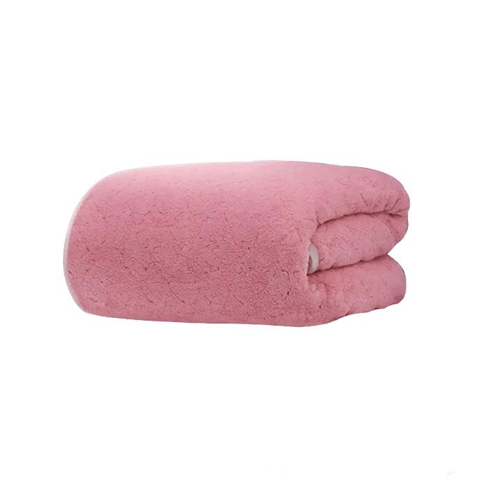 Arley Coral Fleece Baby Towel FOXY PINK