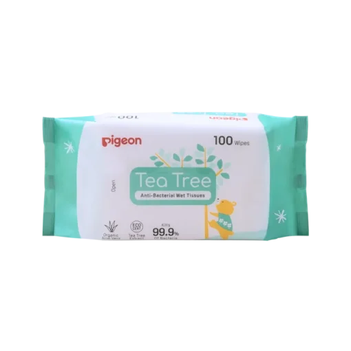 Pigeon Tea Tree Anti-Bacterial Wet Tissue 2x100s