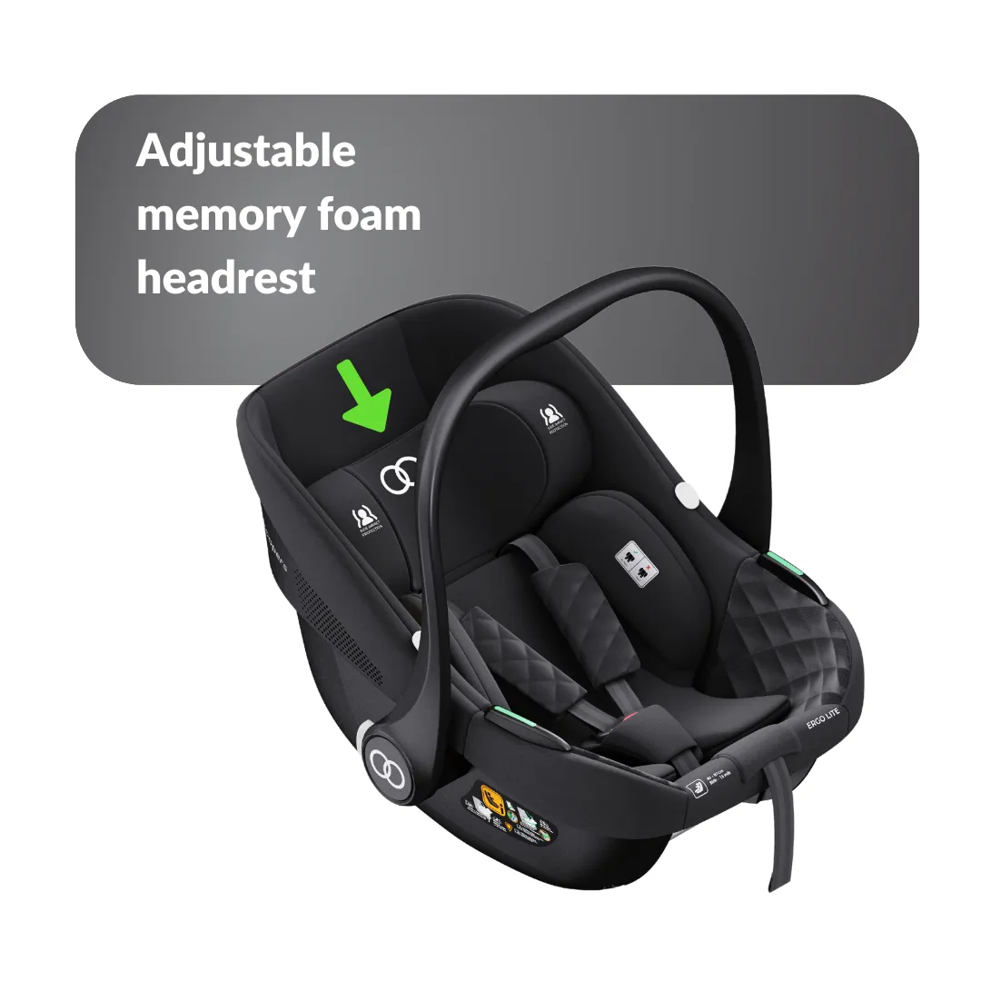 Koopers Ergo Lite Infant Carrier MEMORY FOAM HEADREST