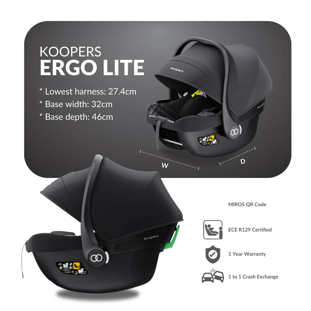 Koopers Ergo Lite Infant Carrier PEODUCT DIMENSION