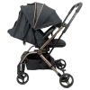 Fairworld EZ Spin Stroller BC 8-CX BLACK REAR VIEW SIDE VIEW