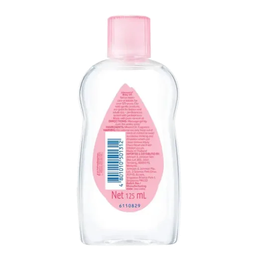 Johnson's Baby Oil 125ml REGULAR BACK