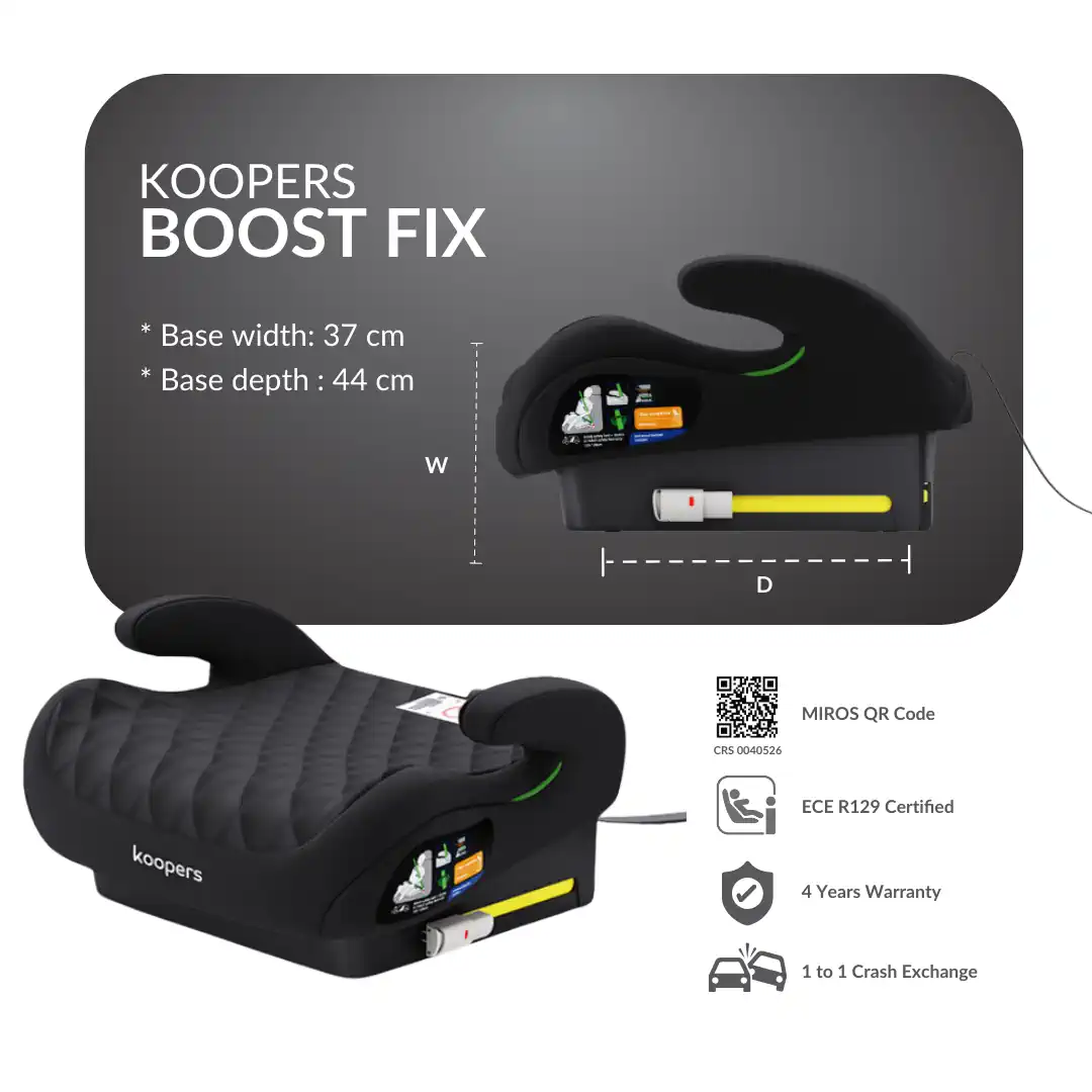 Koopers Boost Fix Booater Seat DIMENSION