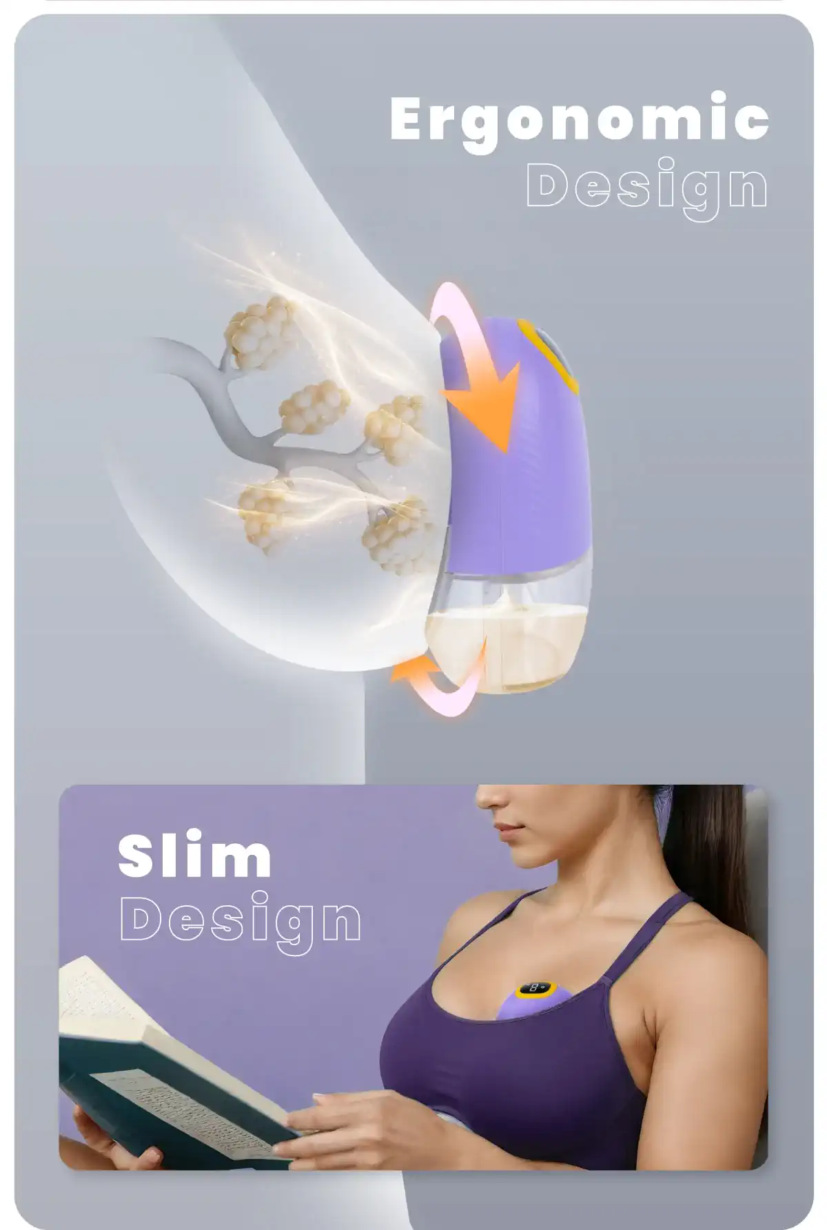 Shapee Lacfree Wearable Breast Pump ERGONIMIC & SLIM