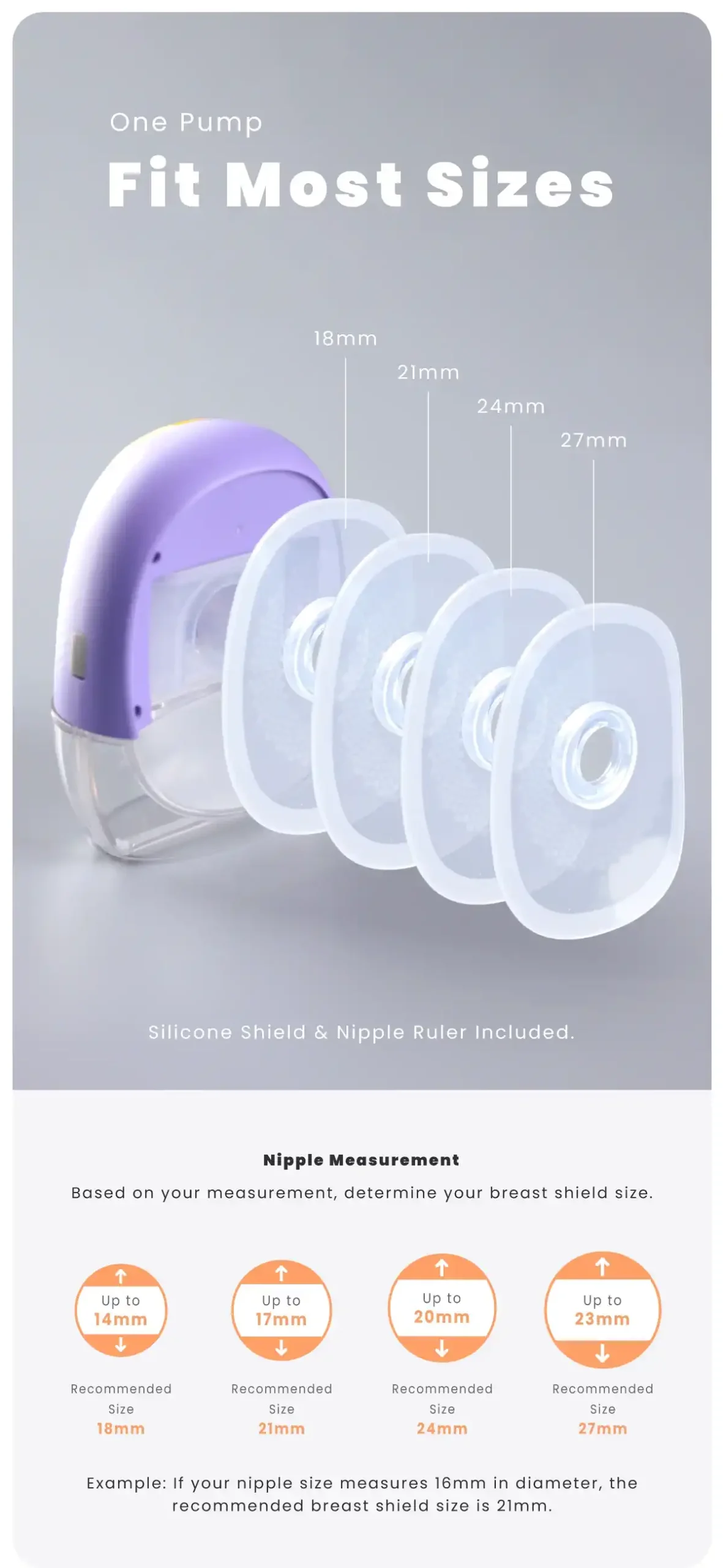 Shapee Lacfree Wearable Breast Pump FIT MOST SIZE