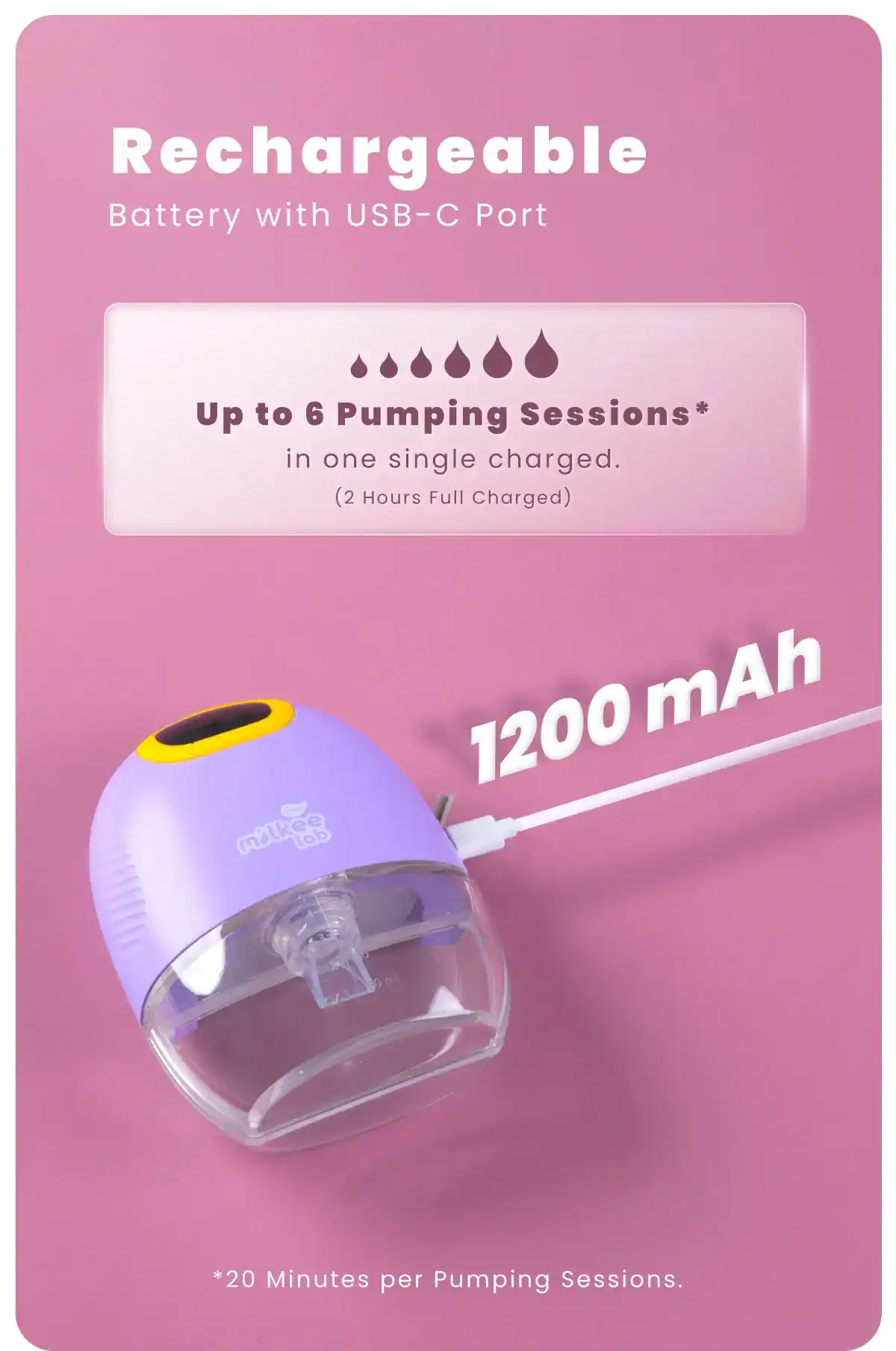 Shapee Lacfree Wearable Breast Pump RECHARGEABLE