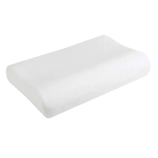 Comfy Baby Cooling Purotex Adjustable Pillow - Contoured white pillow designed for optimal baby comfort and support, with cooling properties and an adjustable feature