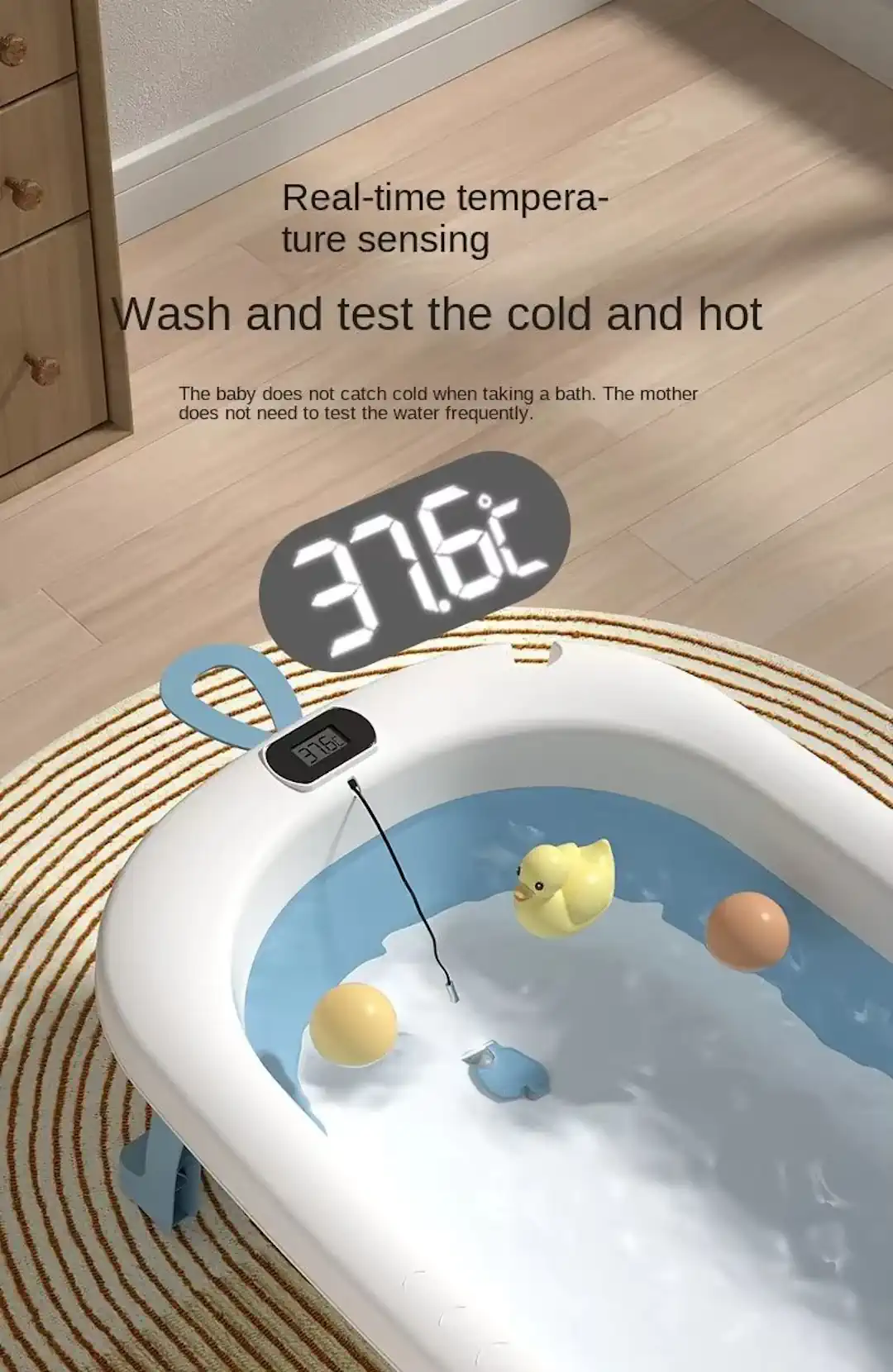 Fairworld-Foldable-Bathtub-With-Thermometer