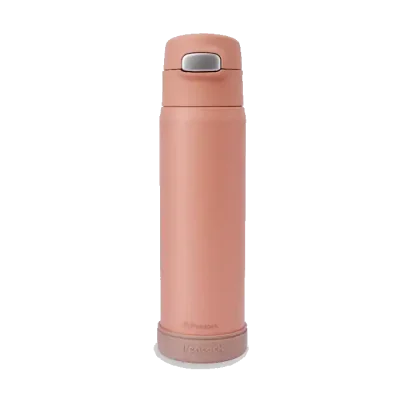 Peacock One Touch Straw Bottle DPA-55 550ML CORAL PINK