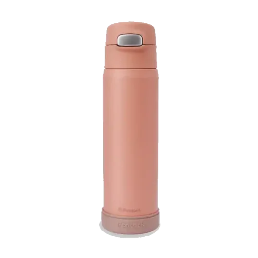 Peacock One Touch Straw Bottle DPA-55 550ML CORAL PINK