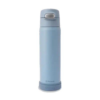 Peacock One Touch Straw Bottle DPA-55 550ML SMOKY BLUE