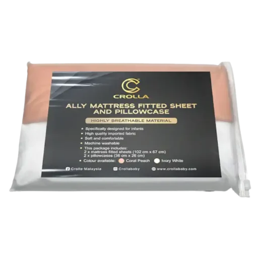 Crolla Ally Mattress Fitted Sheet CORAL