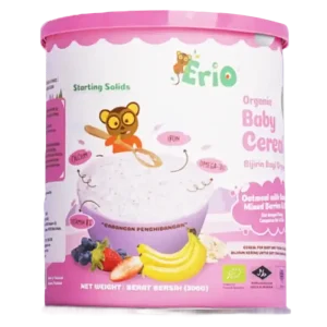 Erio Organic Baby Cereal Oatmeal Banana Mixed Berries with Chia