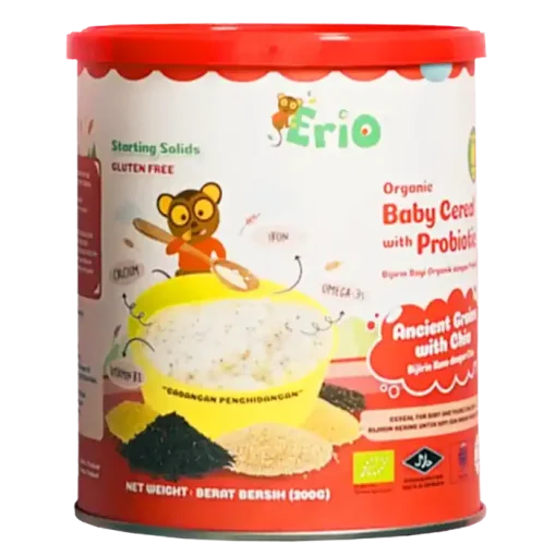 Erio Organic Baby Cereal With Probiotics Ancient Grains With CHIA