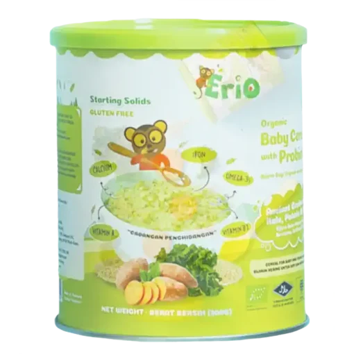 Erio Organic Baby Cereal With Probiotics Ancient Grains With Kale Potato With Kale