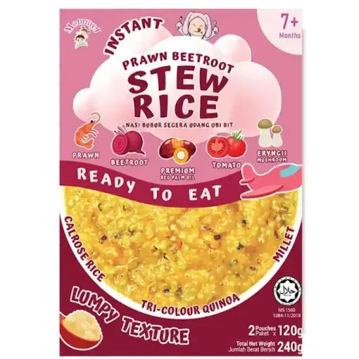 MommyJ Baby Instant Stew Rice PRAWN BEETROOT