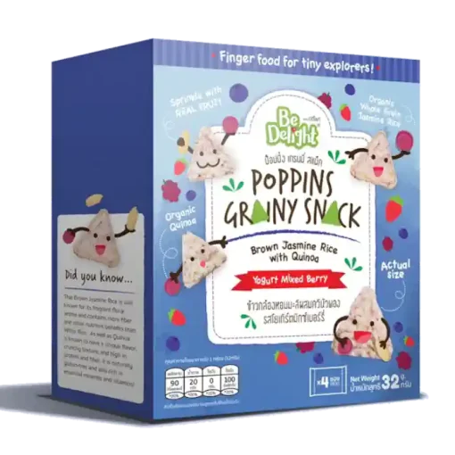 Be Delight Poppinz Grainy Snack YOGURT MIXED BERRY