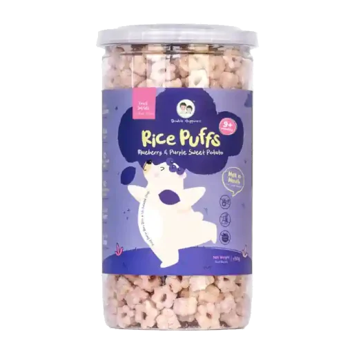 Double Happiness Rice Puff 50g BLUEBERRY & PURPLE SWEET POTATO