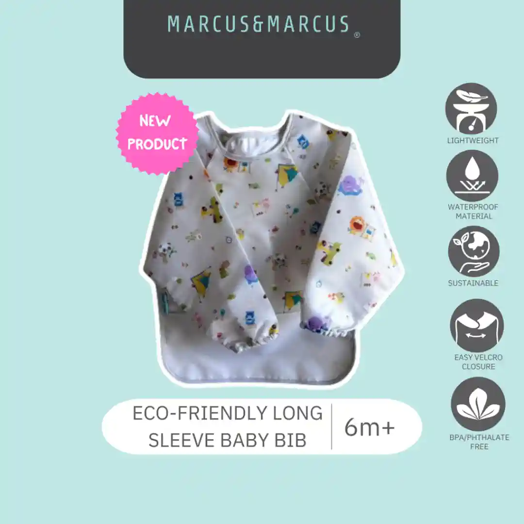 Marcus & Marcus Long Sleeve Baby Bib